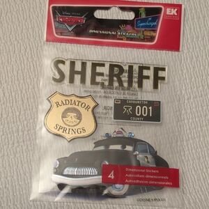 💛2/$20💛 Disney Cars Sheriff Dimensional Stickers - EK Success